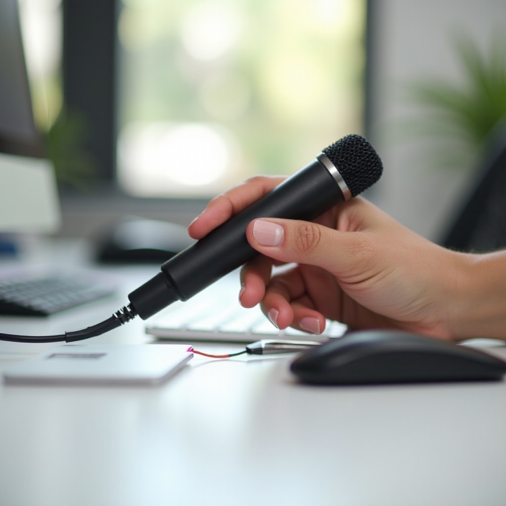 computer is not registering external microphone